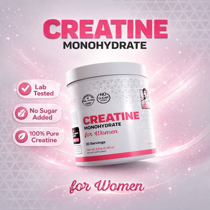 CREATINE FEM POWER+ Monohidrato de Creatina + Colágeno + BCAA 💪 Fuerza · Tonificación · Belleza