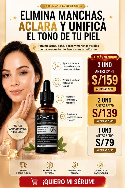Teashell Serum ✨ Ayuda a mejorar la apariencia de manchas y unificar el tono de la piel